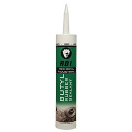 Red Devil 06970I12 RD Pro Butyl Rubber Sealant, White, 10.1 oz., 12 Pack