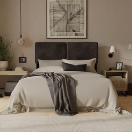 eLuxurySupply Alexander Vegan Leather Upholstered Headboard