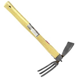 Senkichi Hoe Stainless Steel One Hand Hoe Squid Shape Soil Digging Oak Pattern