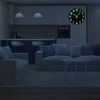 Wooden Luminous Wall Clock, Wall Clock, Silent, Automatic Glow in