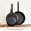 Merten & Storck Pre-Seasoned Carbon Steel 8” Frying Pan Skillet,