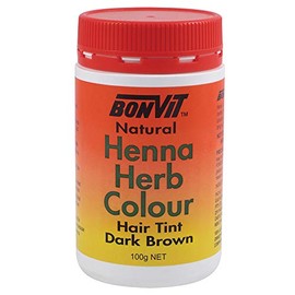 Bonvit Henna Herb Hair Tint Colour 100 g, Dark Brown 100 grams