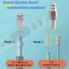 Sewer Jetter Nozzle, High Pressure Drain Jetter Hose Nozzle, With