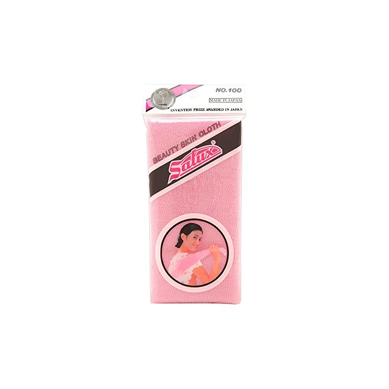 Salux Nylon Japanese Beauty Skin Bath Wash Cloth/Towel – Pink