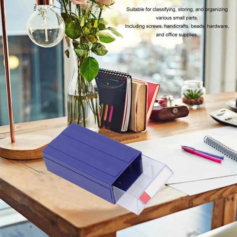 Drawer Type Parts Box Transparent Multifunctional Components Storage Box for