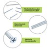 370 Pcs Electrician's Machine Screw Kit, Flat Head Cross Head