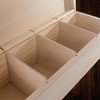 WooDeeDoo Tea Box with Wooden Compartment, Wood, 4 Compartments