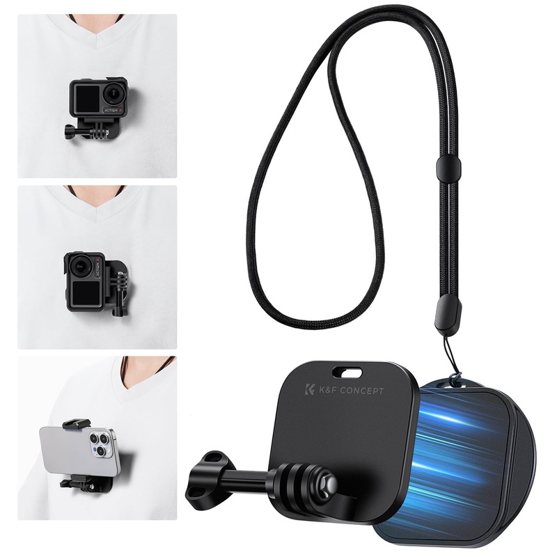 K&F Concept Magnetic Snap Mount for GoPro Hero 13/12/11/10 /9/8/Max,