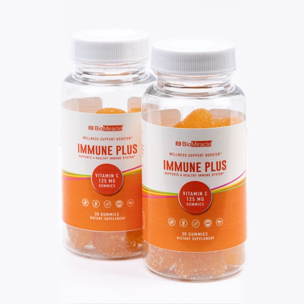 BioMiracle Immue Plus Gummies 30ct (2 Pack) 2 Month Supply