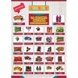 Mexican Candy Mix Assortment of (90 Count) “La Dulceria Mexicana” Premium Candies of Spicy, Sour & Sweet; Includes Lucas Candy, Pulparindo, Pelon, Rebandita, by Look-On