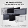 HvOvMvE Bathroom Tray - Large 12" Silicone Bathroom Counter Tray