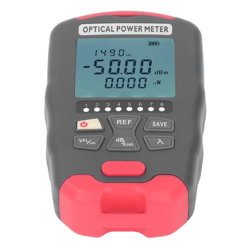Optical Fiber Power Meter Red Light Source Network Optic Tester