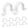 Gadpiparty 5sets U Shaped Tube Brackets Durable Hose Clamps for