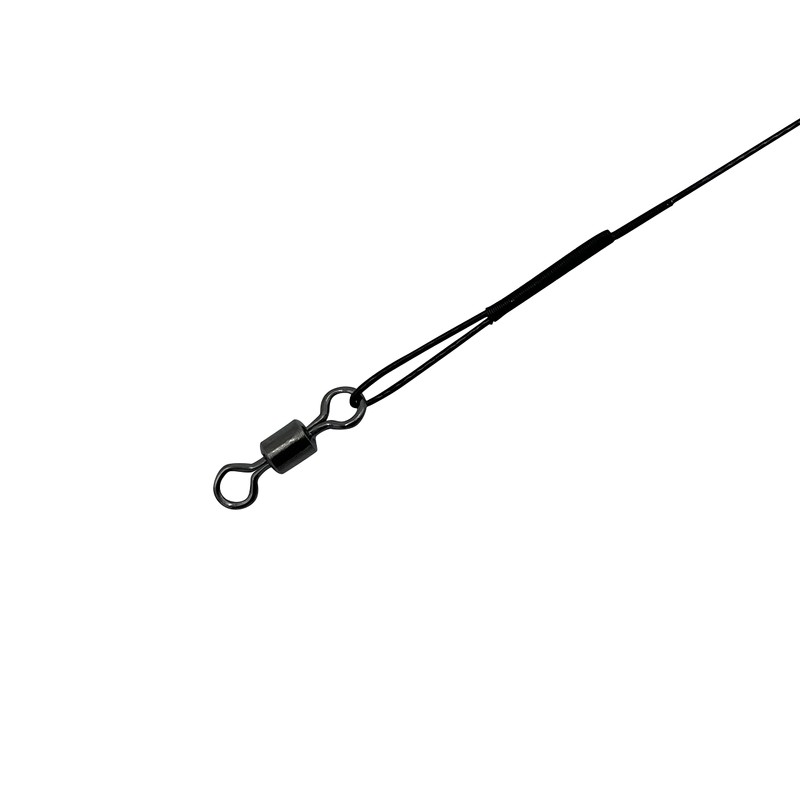 PetrisCatch Set of 10 Steel Leaders with Carabiner for Pike,