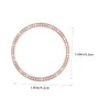 Gatuida 6pcs Metal Bezel for Watch Black Rose Gold Silver