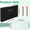 Skyygemm Ring Ledger Binder with 200 Pcs 5"x8.5" Ledger Sheets