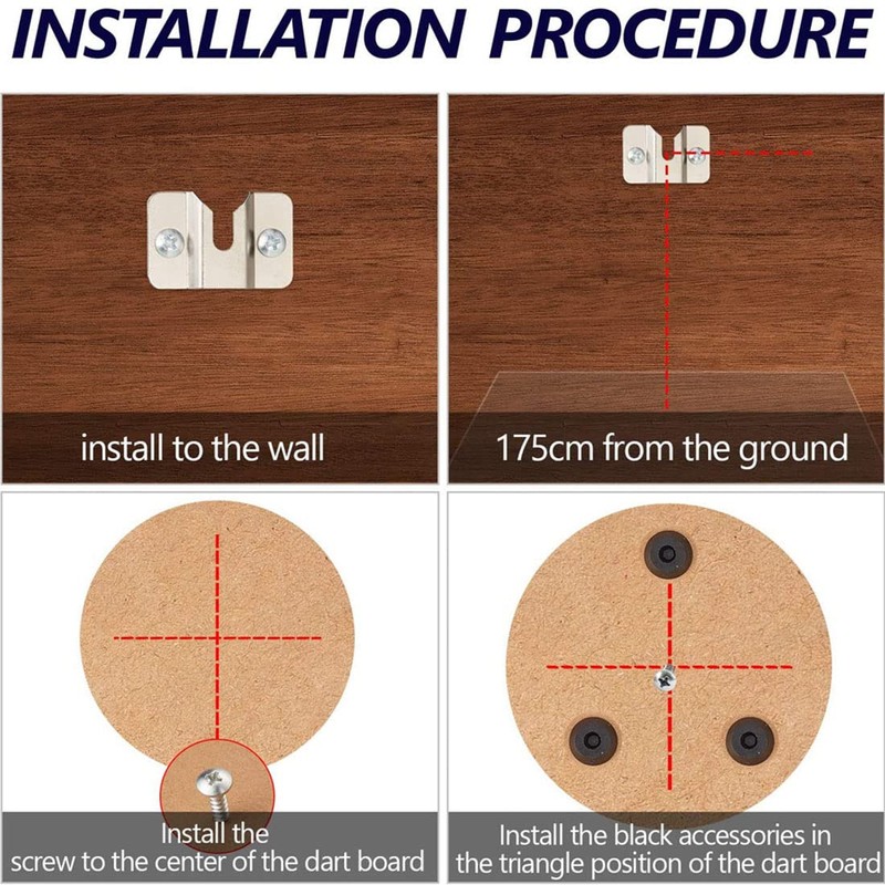 MEISO 1 Set Holder for Dartboard, Dartboard Holder, Dartboard Wall