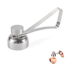 1Pc Boiled Egg Cutter Topper Egg Top Remover, Egg Cutter Topper Egg Top Remover Tool,Stainless Egg Shell Cutter Egg Shell Opener Cutter Egg Topper, Stainless Egg Cracker Remover Egg Shell Separator