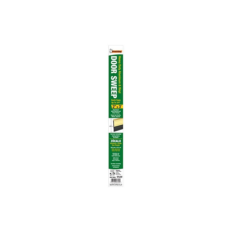 Frost King A62/36GAH Heavy Duty Aluminum & Vinyl Sweep, 2"