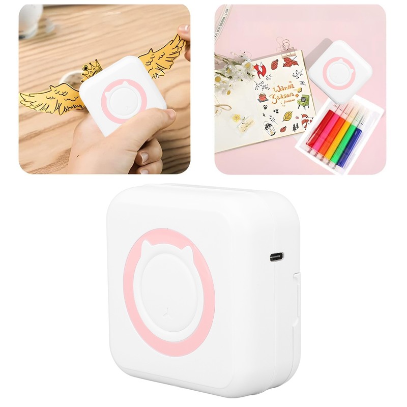 Pocket Printer Inkless Bluetooth Mini Portable Thermal Printer with Colorful