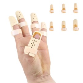 Finger Splint for DIP Joint Support – 6 Sizes Straightens Finger Tip Joint – Helps Limit Movement – Rigid Stabiliser Brace for Finger Tip Support – DIP Immobiliser Strap (Size 0)