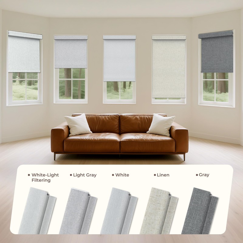 Allesin zen No Drill No Tools 100% Blackout Roller Shades