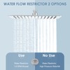 KINLIV 12 * 8 Inch Rectangle Rain Shower Head Chrome,