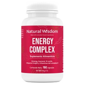 Energy Complex Vitaminas y Suplementos para Mujeres Hombres Performance Energia Vitalidad Disminuir Fatiga con 180 Capsulas  A Base de Ubiquinol