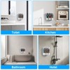 Shampoo and Conditioner Dispenser,GlintGath Shower Dispenser 3 Chamber No Drill