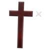 Ciieeo Solid Wood Crucifix Cross Wall Hanging Decor Wooden Craft
