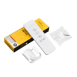 AC123-6 Channel Blind Emitter, Group Blind Controller with Wall Mount Case for Motorized Roller Shades & Blinds