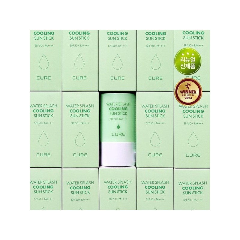 Kim Jeong Mun Aloe 김정문알로에 큐어 워터 스플래쉬 쿨링 연두