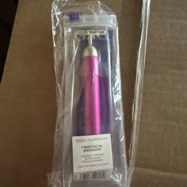 GSQ by Glamsquad - Vibrating T-Bar Facial Massager - Pink NEW -Uses 1 AA Battery
