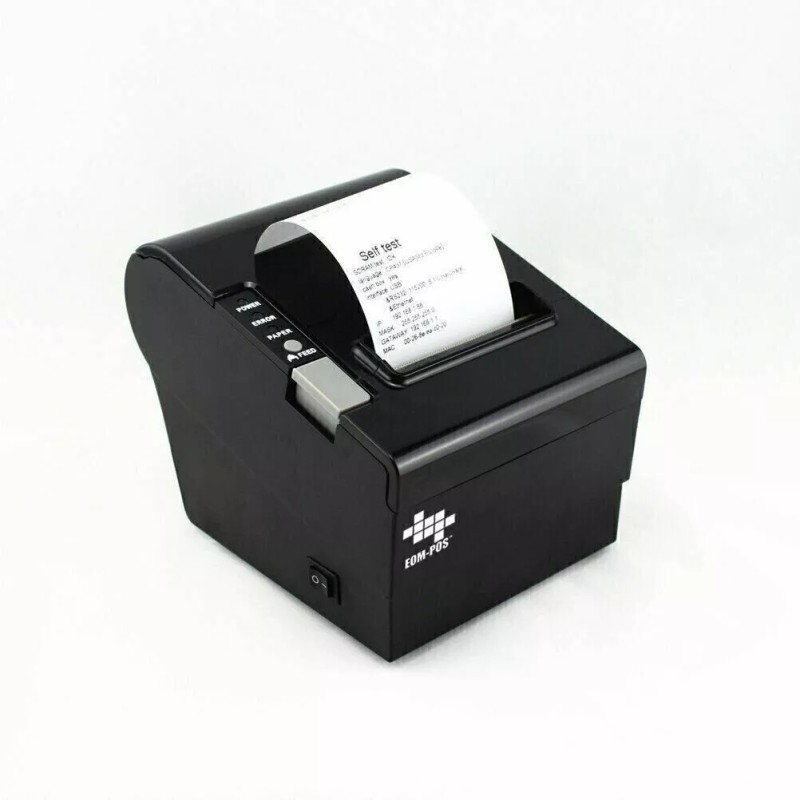 EOM-POS Thermal Receipt Printer - USB, Ethernet/LAN, & Serial Ports