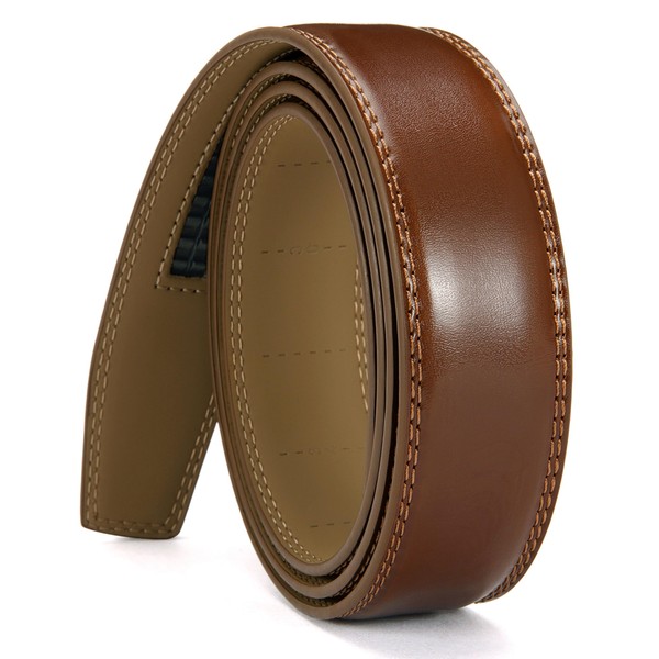 CHAOREN Ratchet Belt Replacement Strap 1 3/8”, Leather Belt Strap