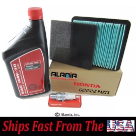 Alamia, Inc.  Genuine Honda EU3000is Generator, Maintenance Tune Up Kit, Filters, Oil, Spark.