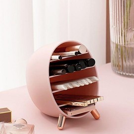TINY Detachable Cosmetic & Lipstick Storage Organizer for Dressing Table and Office Desk Partition Pure White