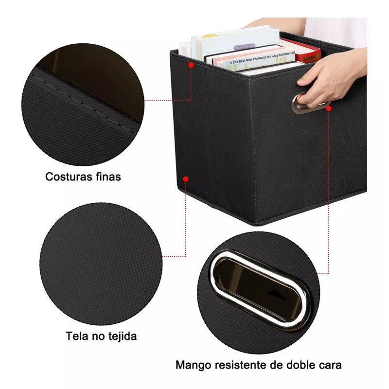 Vanow 6 Caja Organizador Almacenamiento Hogar Trabajo Plegable