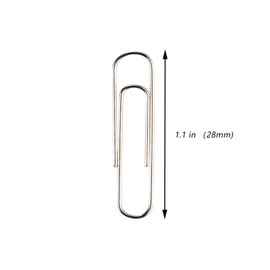 Small Paper Clips, 1.1 Inch Paper Clip, 300 pcs Paperclips (Small, Silver)
