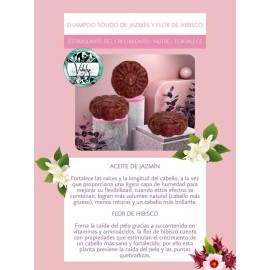 VIDULZA Shampoo Crecimiento Sólido De Jazmin Y Flor De Hibisco