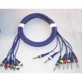 8-WAY PHONO TO JACK LOOM - 1.8M, Audio & Video Cable Assemblies QTY X 1