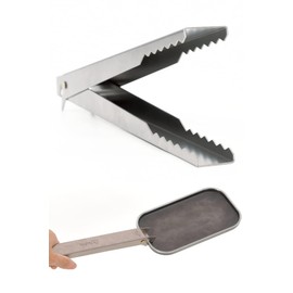 Kamakura NaFro Nafro, Not Just Tongs, Crocodile, Camping Tongs, Pot Holder, Iron Plate Grab, Titanium, Lightweight, Fire Scissors, Cooking