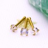 CHARMONLINE 3 Pcs 14K Gold Filled Nose Studs 20G Stainless