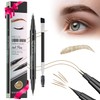 Precision liquid eyebrow pencil double-head ink pen, waterproof, 3D waterproof,
