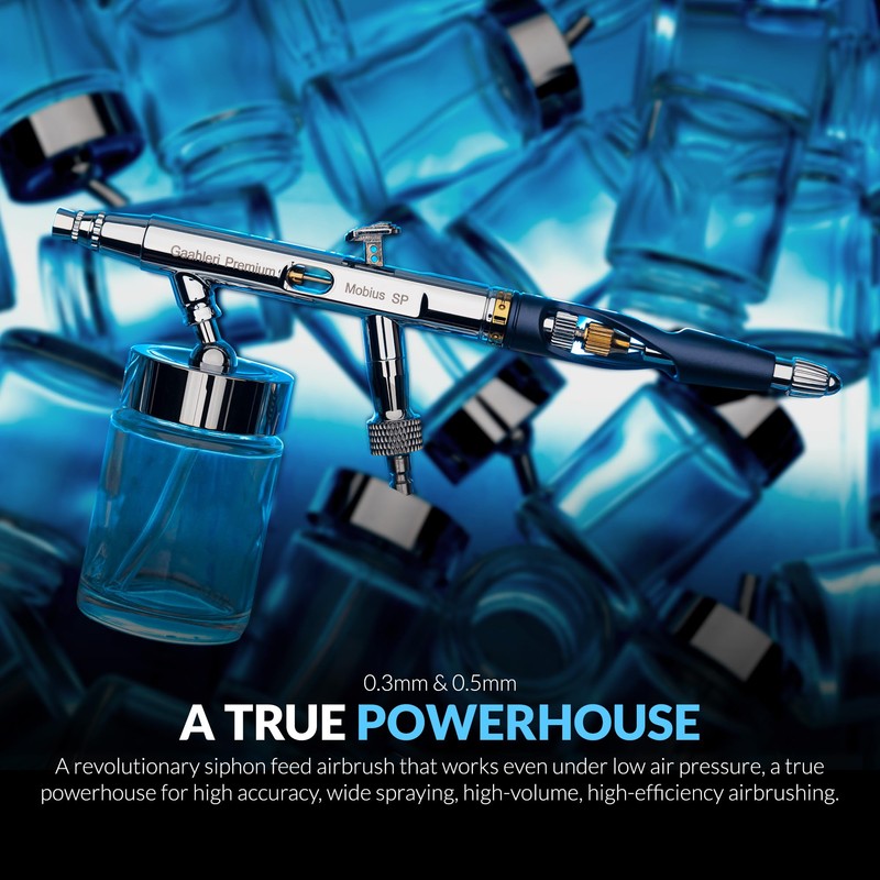 Gaahleri Gaahleri Airbrsuh Premium Series Mobius Siphon Feed Airbrush