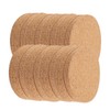 Cork Coasters for Drinks, Wooden Coasters, Round Edges, Coasters for