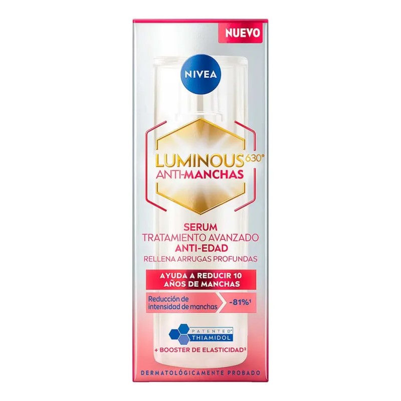Nivea Luminous630 Sérum Facial Anti-Manchas y Anti-Edad con Ácido Hialurónico