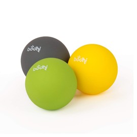 Fazien Massage Ball, Set of 3 (Soft/Medium Hard), Back, Buttocks & Small Hard to Reach Trigger Points