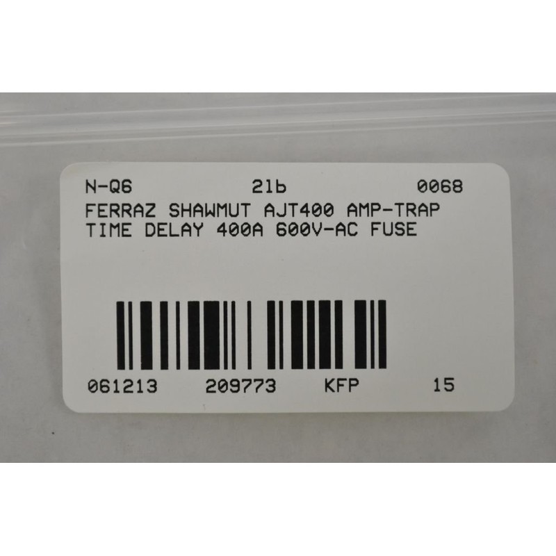 Ferraz Shawmut AJT400 Time Delay Fuse Class J 600V 400A