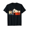 Texas Alamo wrapped in a rustic Texas flag T-Shirt